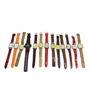 Lot of 13 Men’s & Women's Watches Timex ~ Paul Sebastian ~ Activa ~ Collezio……….
